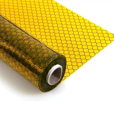 Rideau à grille en PVC jaune